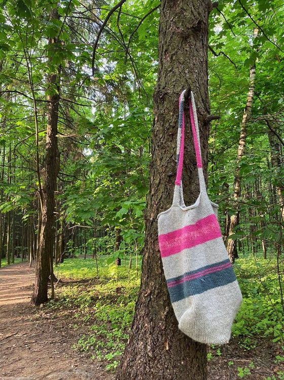 woolen felt bag pink
